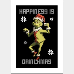 Grinch - Happiness Is Grinchmas Posters and Art